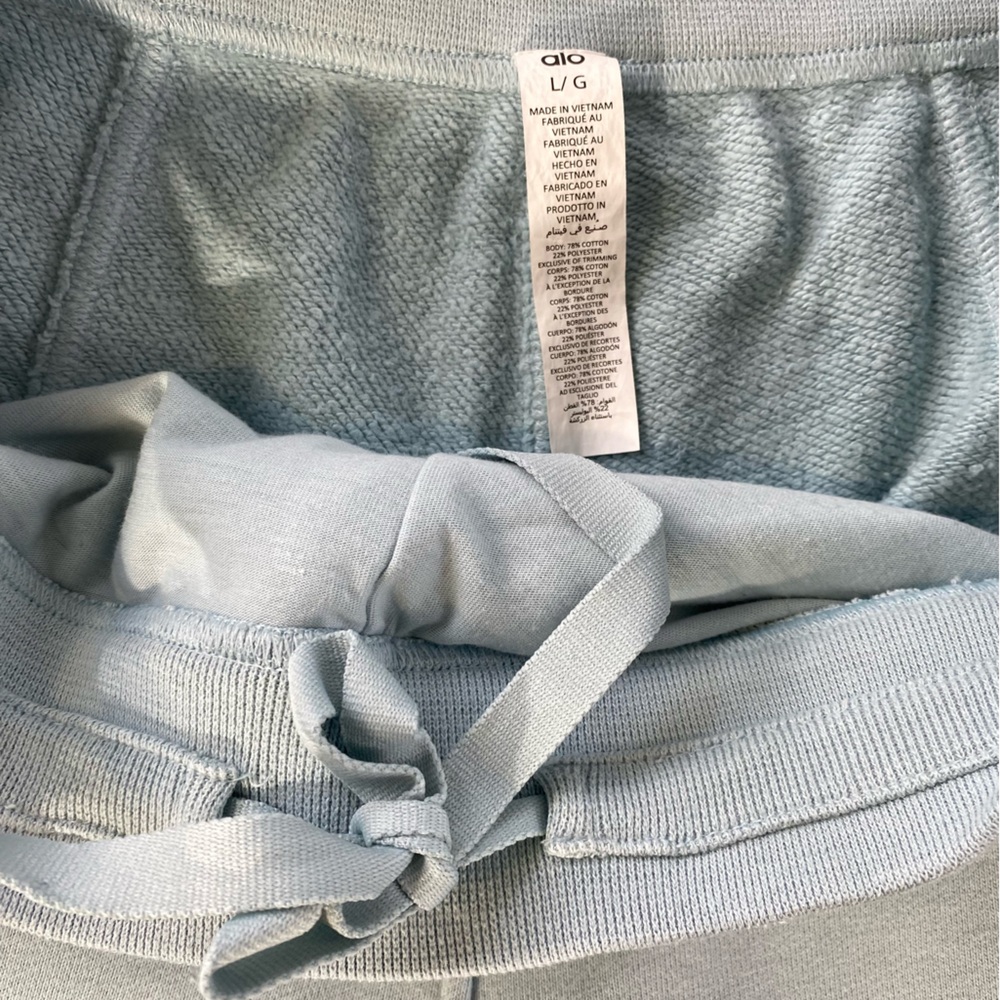 Alo Yoga High Waist Offline straightleg sweatpants Chalk blue Large - Picture 14 of 15